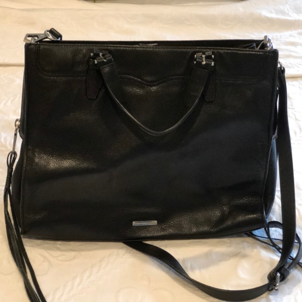 Rebecca Minkoff black leather bag